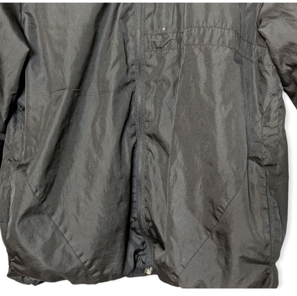 Layer 8 Black Windbreaker Jacket Size Medium - Picture 5 of 8
